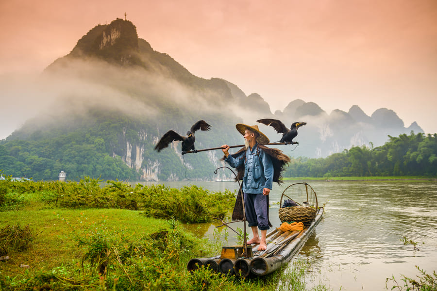 pescador en yangshuo